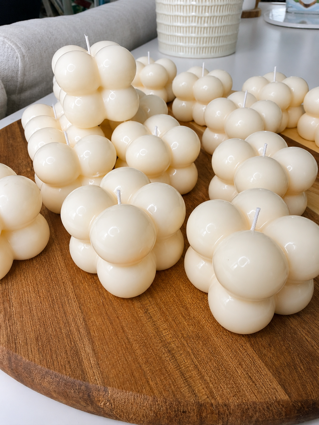 Mini Bubble Candle — Detalle para Eventos 🤍✨